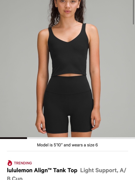 lululemon athletica Tops - lululemon athletica Black Align Tank Top